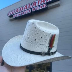 Guadalajara Western Wear Tombstone 30x El Viejon Flower Crown (Copa Alta) Cowboy Straw Hat Men