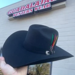 Guadalajara Western Wear Men Tombstone 20x Roper Black/Negro