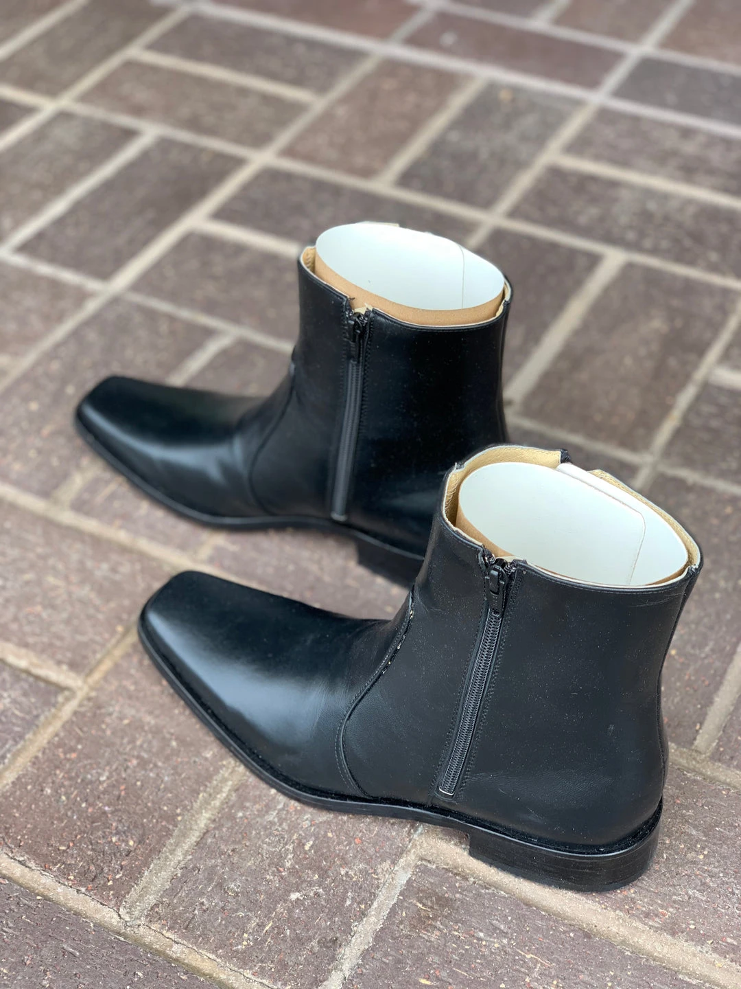 Guadalajara Western Wear El Besserro Double Zipper Black European Square Toe Ankle Boot Men 3 Guadalajara Western Wear El Besserro Double Zipper Black European Square Toe Ankle Boot Men