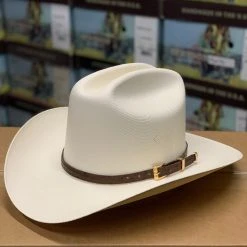 Guadalajara Western Wear Tombstone 1000x Johnson (Copa Alta) With Dark Brown Ostrich Leather Band Men