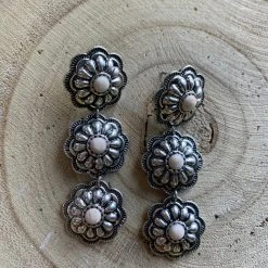 Guadalajara Western Wear White Flower Drops