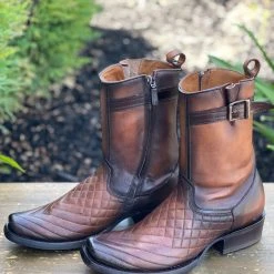 Cuadra Acanalado Dubai Toe Leather Ankle Boot