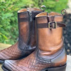 Cuadra Acanalado Dubai Toe Leather Ankle Boot