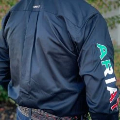 Guadalajara Western Wear Men Ariat Mexico Team Logo Sleeve Shirt