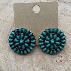 Guadalajara Western Wear Turquoise Studs Women