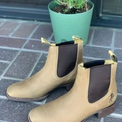 Guadalajara Western Wear Crazy Horse Leather Sole Botin Charro Men