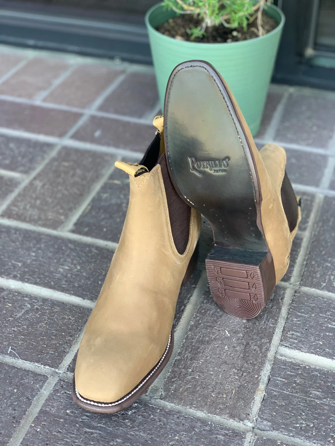 Guadalajara Western Wear Crazy Horse Leather Sole Botin Charro Men 4 Guadalajara Western Wear Crazy Horse Leather Sole Botin Charro Men