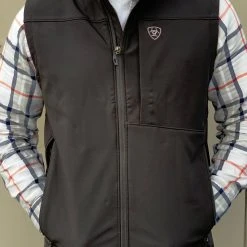 Ariat Men's Vernon 2.0 Softshell Vest Black / Black