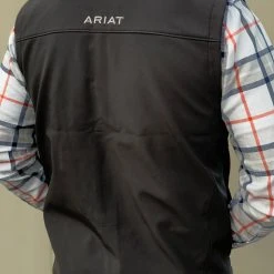Ariat Men's Vernon 2.0 Softshell Vest Black / Black