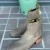 Guadalajara Western Wear Crazy Horse Brown Suede Botin Charro Men