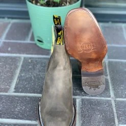 Guadalajara Western Wear Crazy Horse Brown Suede Botin Charro Men