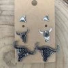 Guadalajara Western Wear Longhorn Black Studs Women