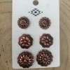 Guadalajara Western Wear Bronze Flower Stud Set