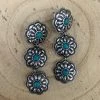 Guadalajara Western Wear Blue/Silver Flower Droplet