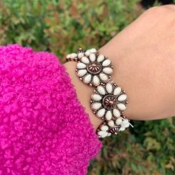 Guadalajara Western Wear Western Flower Concho Bracelet