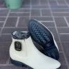 Guadalajara Western Wear Wild West Winter White Napa Leather Rubber Sole Botin Charro