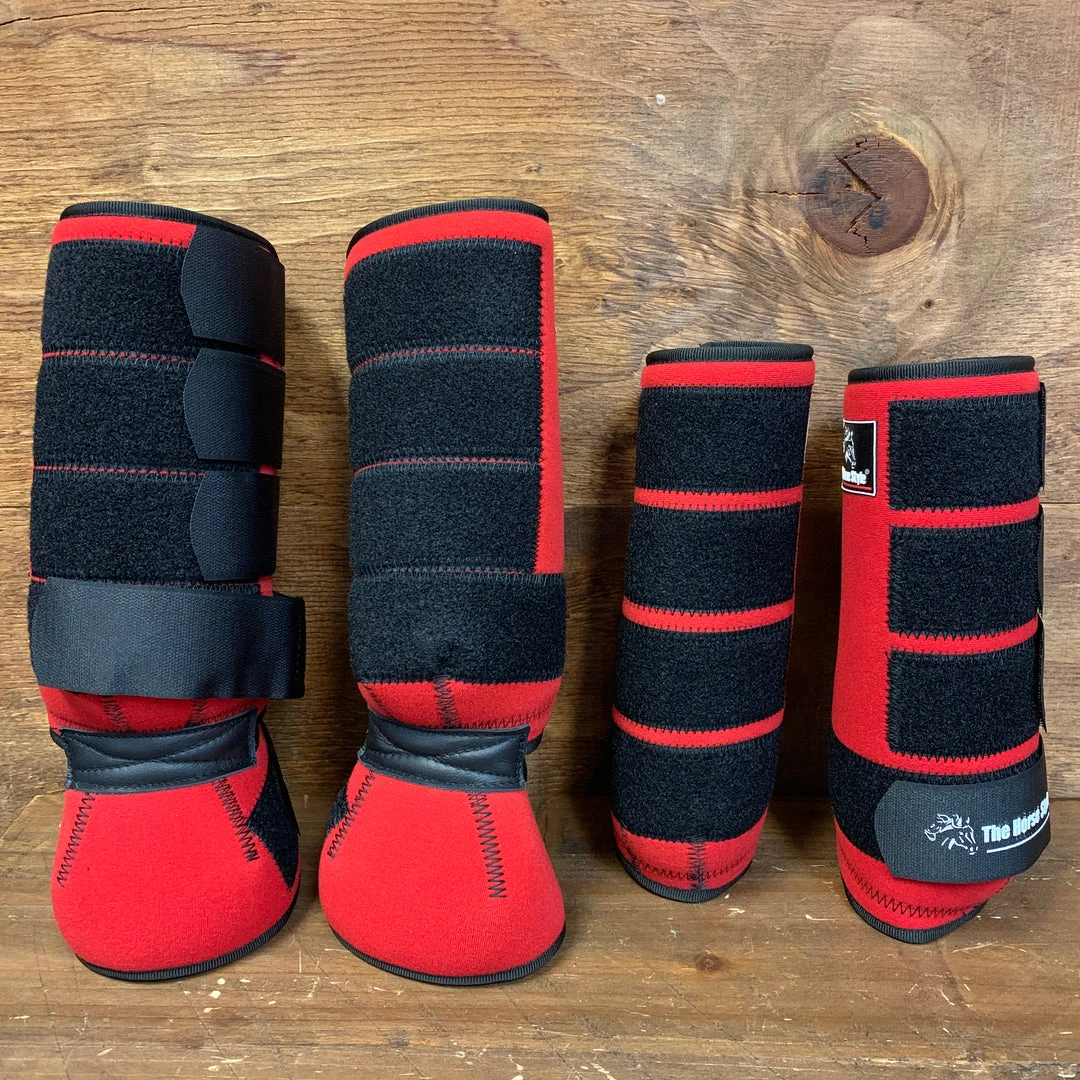 Guadalajara Western Wear Protectores Americanos Rojo / American Protectors Red Horse Gear / Accesorios Para Caballo 4 Guadalajara Western Wear Protectores Americanos Rojo / American Protectors Red Horse Gear / Accesorios Para Caballo