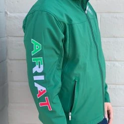 Guadalajara Western Wear Ariat New Team Soft-Shell Mexico Green/Verde Jacket 10 Guadalajara Western Wear Ariat New Team Soft-Shell Mexico Green/Verde Jacket