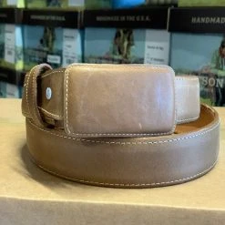 Guadalajara Western Wear Cinto Vaquero Evilla Cuadrado Walnut