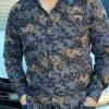 Guadalajara Western Wear Men's Italian Print Long Sleeve Shirt - B596