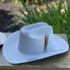 Stetson 6x Spartan Mist Grey Cowboy Felt Hat Sinaloa (Copa Chica Falda/Brim 3.5") Men