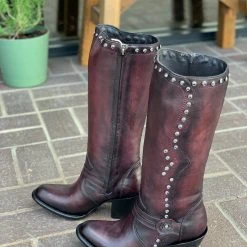 Guadalajara Western Wear Los Altos Burgundy Round Toe Tall Women Western Boot 5 Guadalajara Western Wear Los Altos Burgundy Round Toe Tall Women Western Boot