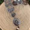 Guadalajara Western Wear Women Bronze Concho Necklace