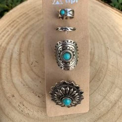 Guadalajara Western Wear Women Wild Flower Ring Set
