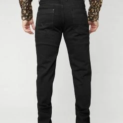 Guadalajara Western Wear Platini Men's Jet Black Slim Boot Cut Jeans - BCJ7843