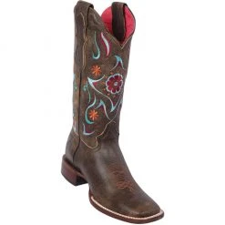 Reywelt Quincy Wide Square Toe Western Cowgirl Boots - Q3225059F