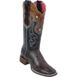Reywelt Women Quincy Wide Square Toe Western Cowgirl Boots - Q3225409