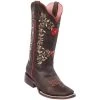 Reywelt Women Quincy Wide Square Toe Western Cowgirl Boots - Q3225494