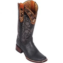 Reywelt Quincy Wide Square Toe Western Cowgirl Boots - Q3225709 Women