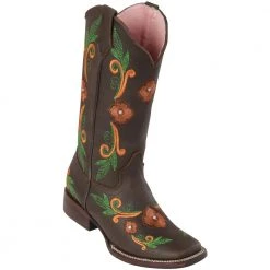 Reywelt Women Quincy Wide Square Toe Western Cowgirl Boots - Q3226294