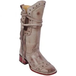 Reywelt Quincy Wide Square Toe Western Cowgirl Boots - Q322B6207 Women