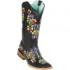 Reywelt Women Quincy Wide Square Toe Western Cowgirl Boots - Q322C4604