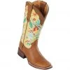 Reywelt Quincy Wide Square Toe Western Cowgirl Boots - Q322F6251 Women