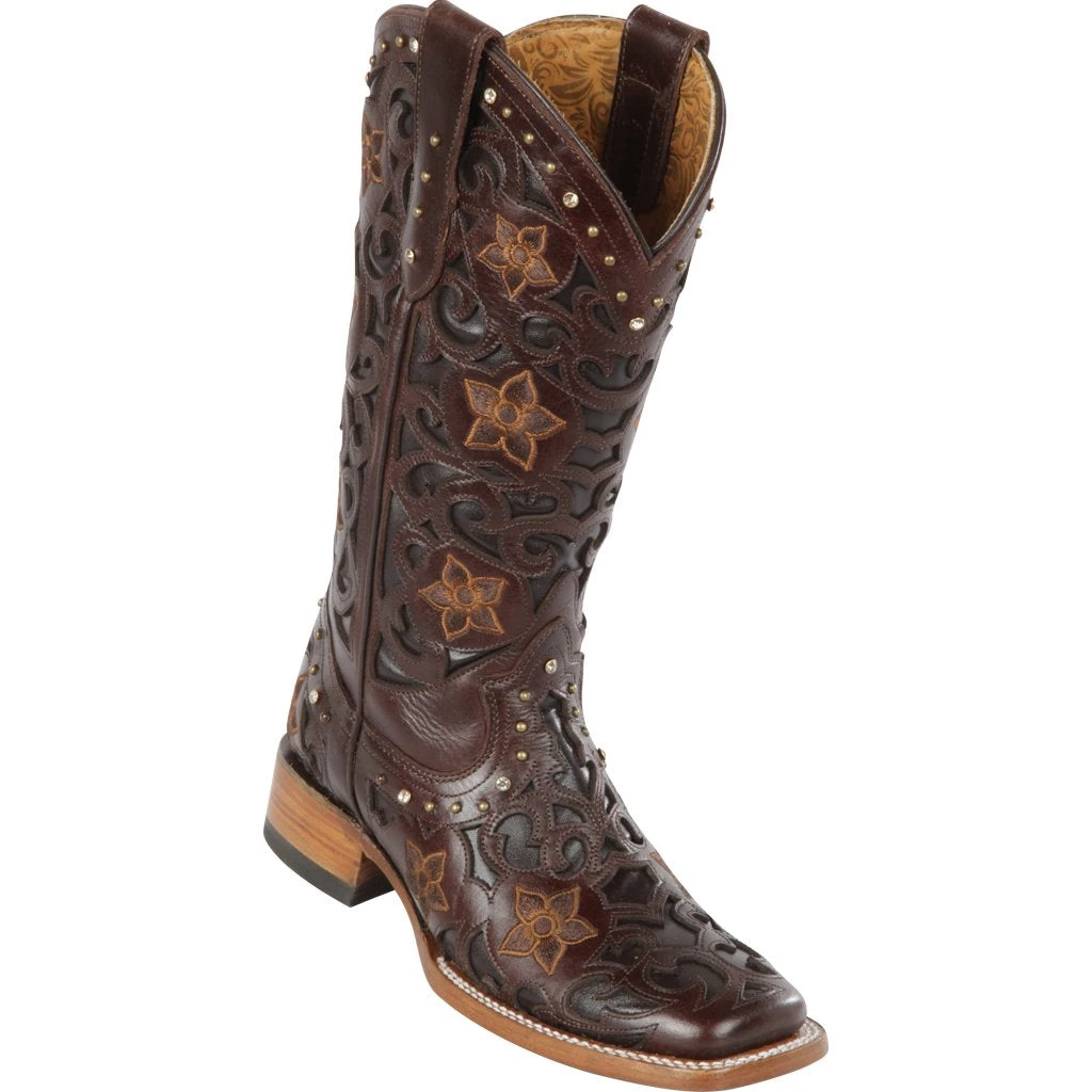 Reywelt Women Quincy Wide Square Toe Western Cowgirl Boots - Q322L6207 3 Reywelt Women Quincy Wide Square Toe Western Cowgirl Boots - Q322L6207