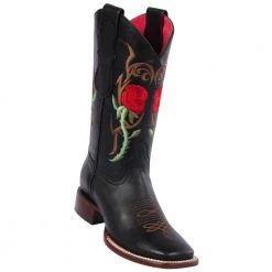 Reywelt Women Quincy Wide Square Toe Western Cowgirl Boots - Q322R6205