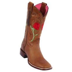 Reywelt Quincy Wide Square Toe Western Cowgirl Boots - Q322R6251 Women