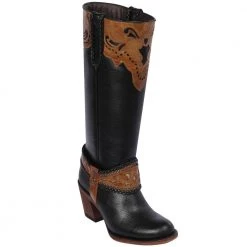 Reywelt Quincy Round Toe Western Cowgirl Boots - Q392705