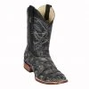 Guadalajara Western Wear Men Los Altos Rustic Black Piraruccu Wide Square Toe Cowboy Boots 2 Guadalajara Western Wear Men Los Altos Rustic Black Piraruccu Wide Square Toe Cowboy Boots