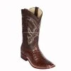 Guadalajara Western Wear Los Altos Brown Caiman Belly Wide Square Toe Cowboy Boots 1 Guadalajara Western Wear Los Altos Brown Caiman Belly Wide Square Toe Cowboy Boots