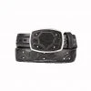 Guadalajara Western Wear King Exotic Black Elephant Modern Western Leather Belt