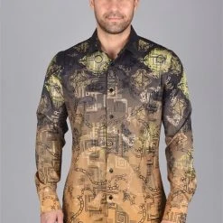 Guadalajara Western Wear Platini Men's Long Sleeve Shirt - FPL7059 (Plus Size)