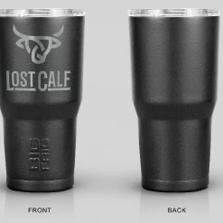 Guadalajara Western Wear Lost Calf Black Tumbler