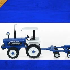 Guadalajara Western Wear Toys / Juguetes Tombstone 100% Handmade Wood Tractor Playset (Blue)
