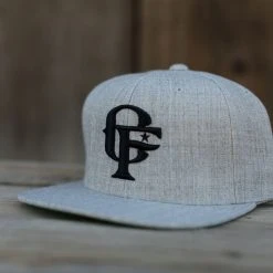 Guadalajara Western Wear Cowboy Fresh Flat Brim Snapback Grey/Black