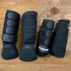 Guadalajara Western Wear Protectores Americanos Negro / American Protectors Black Horse Gear / Accesorios Para Caballo