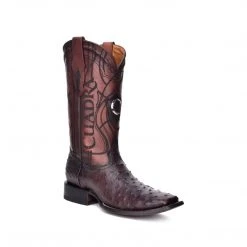 Guadalajara Western Wear Cuadra Men's Square Toe Ostrich Cowboy Boot